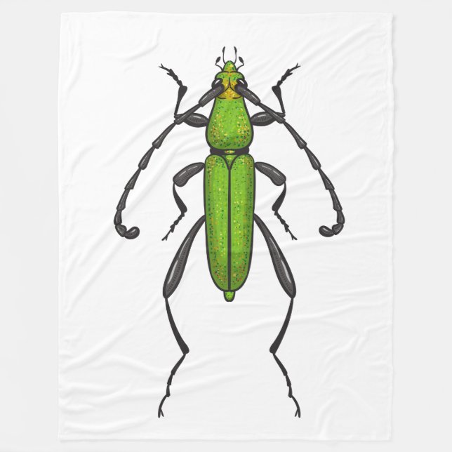 Couverture Polaire Bousier vert (Devant)