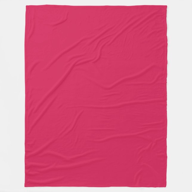 Couverture Polaire Bouton à lèvres (couleur solide) Crimson (Devant)