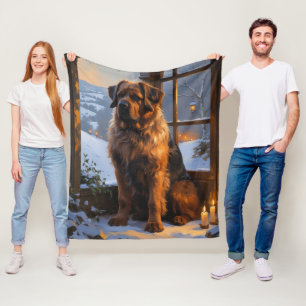 Couverture Polaire Bouvier des Flandres avec les illuminations de Noë