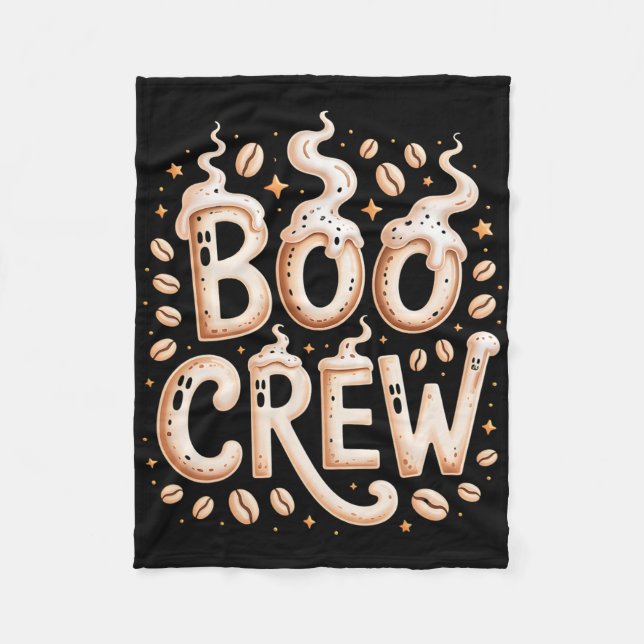 Couverture Polaire Bow Crew Halloween Café Cappuccino Espresso Rist (Devant)