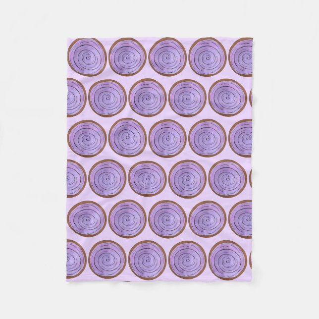 Couverture Polaire Bowl POI Purple Hawaiian nourriture Taro Root Hawa (Devant)