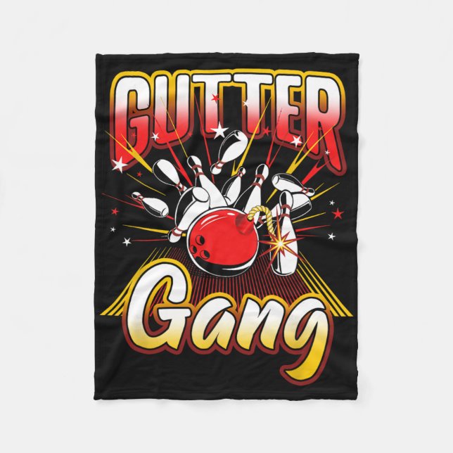 Couverture Polaire Bowling Cool Gutter Gang Bowlers 10 broches (Devant)