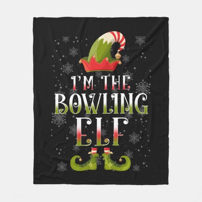 Couverture Polaire Bowling Elf Christmas (Devant)