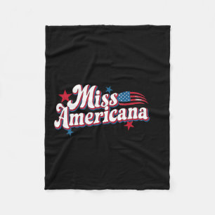 Couverture Polaire Box America 4 juillet Miss Americana Retro