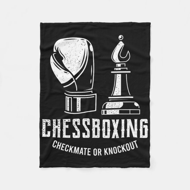Couverture Polaire Boxe d'échecs I Boxer du joueur d'échecs (Devant)