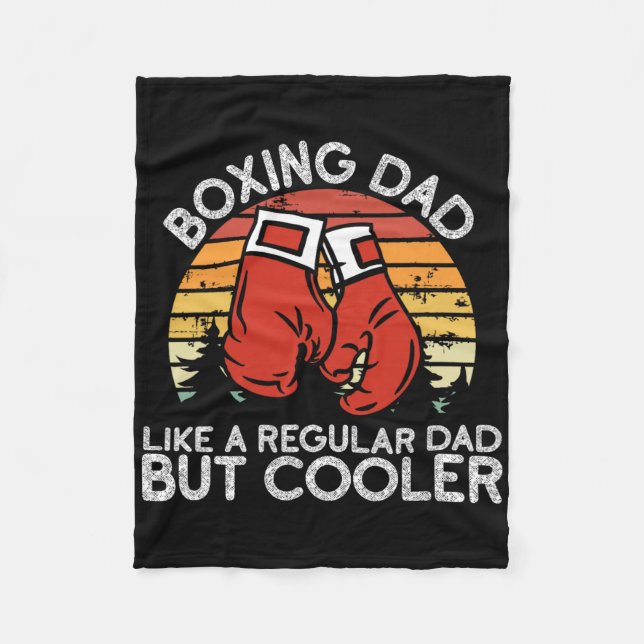 Couverture Polaire Boxe papa - Boxe Moves Boxing Coach Boxer (Devant)