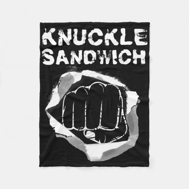 Couverture Polaire Boxe Pointe Poignée Knuckle Boxer (Devant)