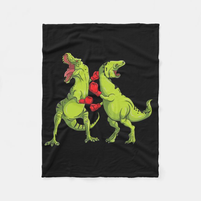 Couverture Polaire Boxe T-rex  (Devant)