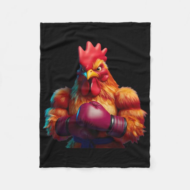 Couverture Polaire Boxer à poulet Boxer Kickboxer Mixed martial art C (Devant)