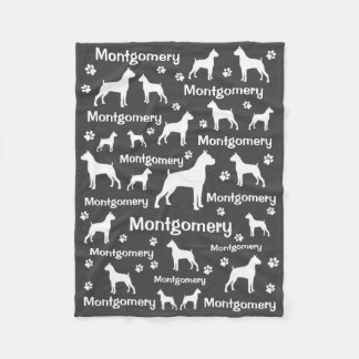 Couverture Polaire Boxer Chien Fleece Blanket - Cosy Custom Pet Cadea