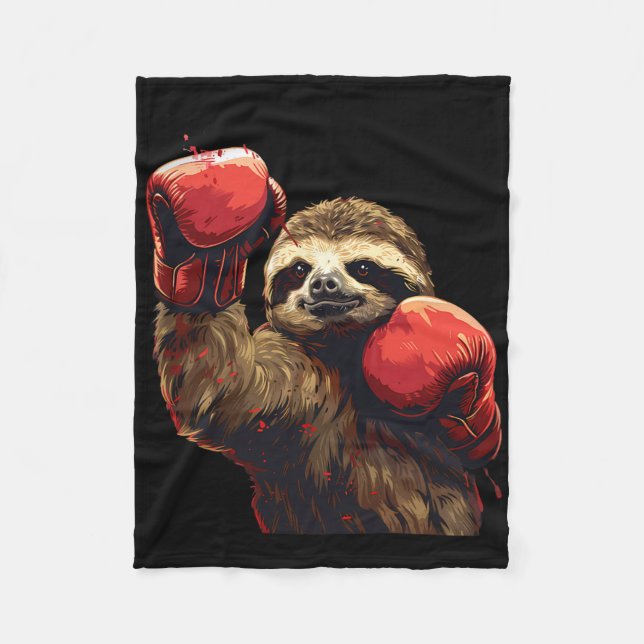 Couverture Polaire Boxer Gants de boxe de l'amant de la fentes Kickbo (Devant)