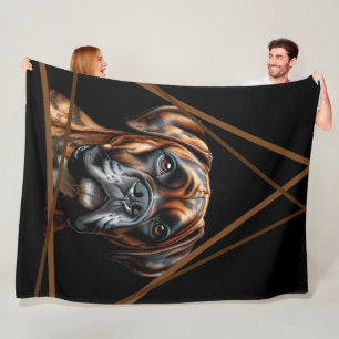 Couverture Polaire Boxer Lab noir et brun