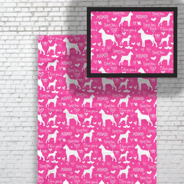 Couverture Polaire Boxer Love Fleece Blanket - I Love Boxers Pet Cade (Créateur téléchargé)