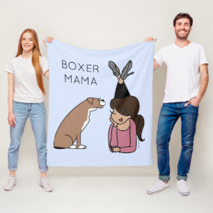 Couverture Polaire Boxer personnalisé Mama Fleece Blanket