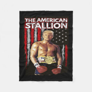 Couverture Polaire Boxer Trump Rocky Trump meme Trump 2024