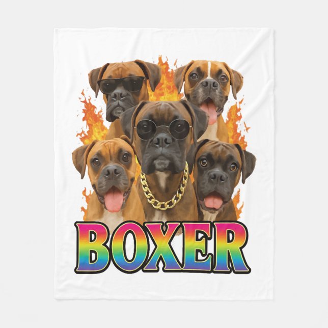 Couverture Polaire Boxeur  (Devant)