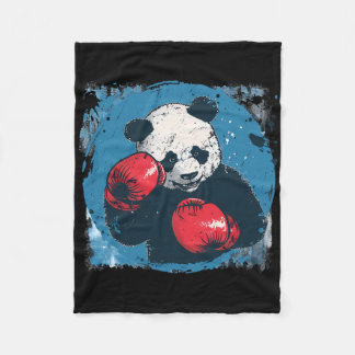 Couverture Polaire Boxing Panda Lover Boxing Gloves Kickboxing Funny 
