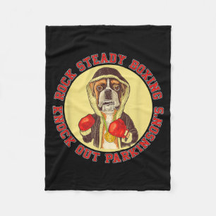 Couverture Polaire Boxing Rock Steady Parkinson - Chien Boxeur avec R