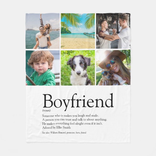 Couverture Polaire Boyfriend Définition 6 Photo Collage Amusant (Devant)