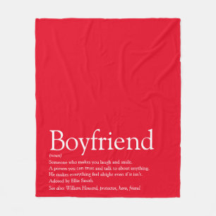 Couverture Polaire Boyfriend Définition Moderne Fun Red