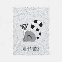 Boys Trendy Cute Jungle Lemur & Name Kids