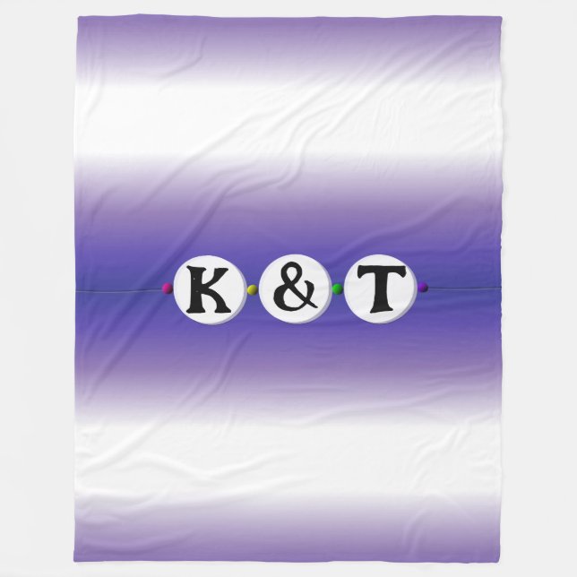 Couverture Polaire Bracelet Bestie - Conception Amitié (3 perles) (Devant)