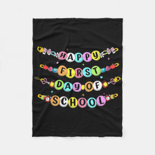 Couverture Polaire Bracelet d'amitié de rentrée scolaire Premier jour