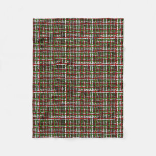 Couverture Polaire Bracelet graphique cordes tissées Noël