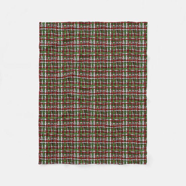 Couverture Polaire Bracelet graphique cordes tissées Noël (Devant)