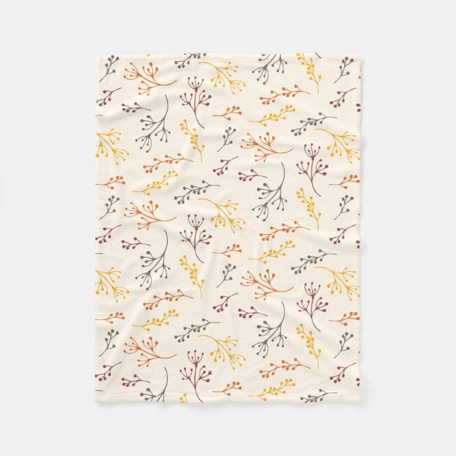 Couverture Polaire Branches d'automne (Devant)
