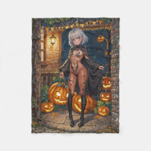 Couverture Polaire Brave Halloween Fille Trick or Treat Body Painting