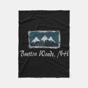 Couverture Polaire Bretton Woods vintage ski d'hiver au New Hampshire