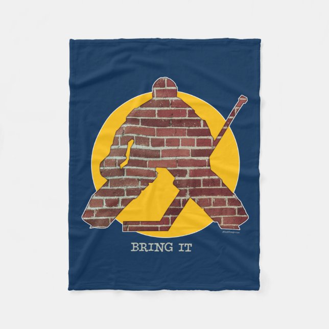 Couverture Polaire Brick Wall Hockey Goalie (Devant)