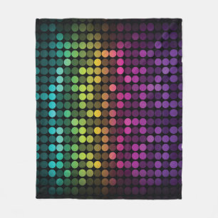 Couverture Polaire Bright Multicolor Vintage Art Abstrait