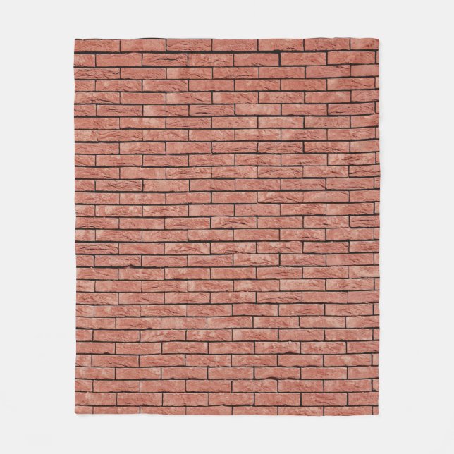 Couverture Polaire brique de béton Brown (Devant)