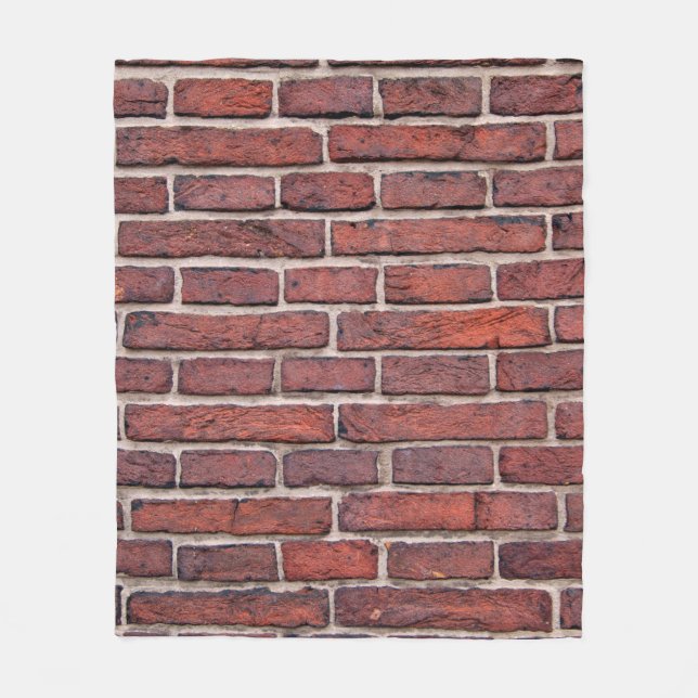 Couverture Polaire Briques murales brique mur brique rouge briques (Devant)