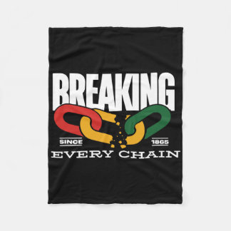 Couverture Polaire Brise chaque chaîne depuis 1865 Juneteenth _2