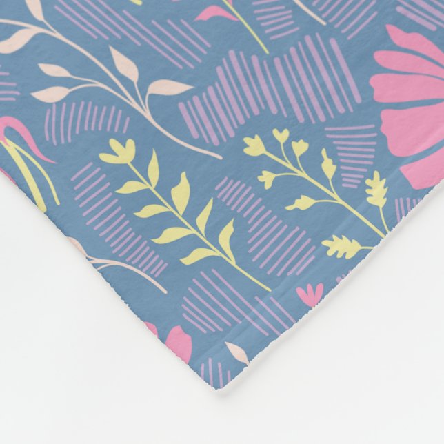 Couverture Polaire Brise de prairie en fleurs (Coin)
