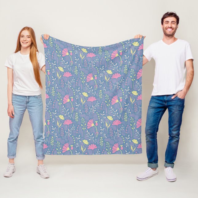 Couverture Polaire Brise de prairie en fleurs (En situation)