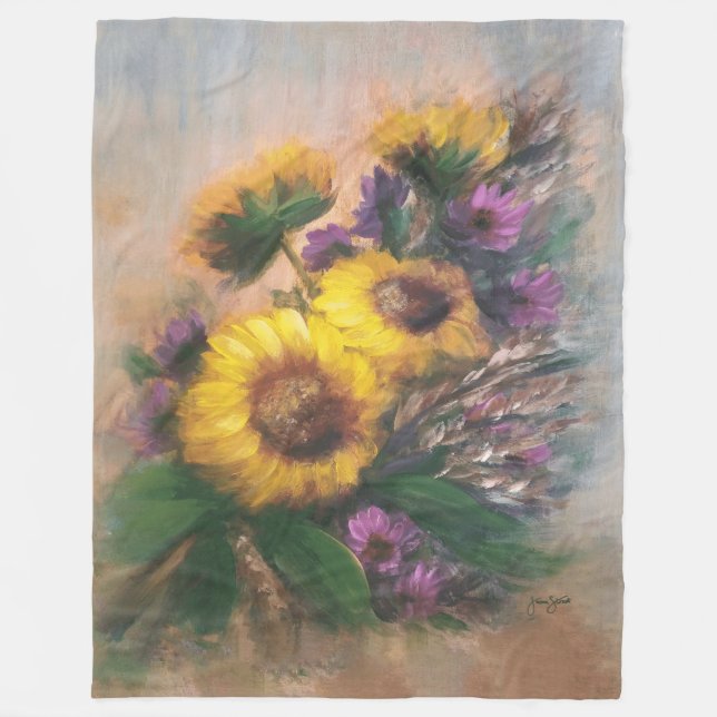 Couverture Polaire Brise de Tournesol (Devant)
