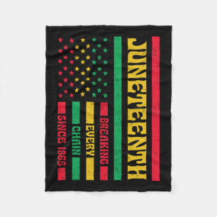 Couverture Polaire Briser chaque chaîne 1865 drapeau américain Afriqu