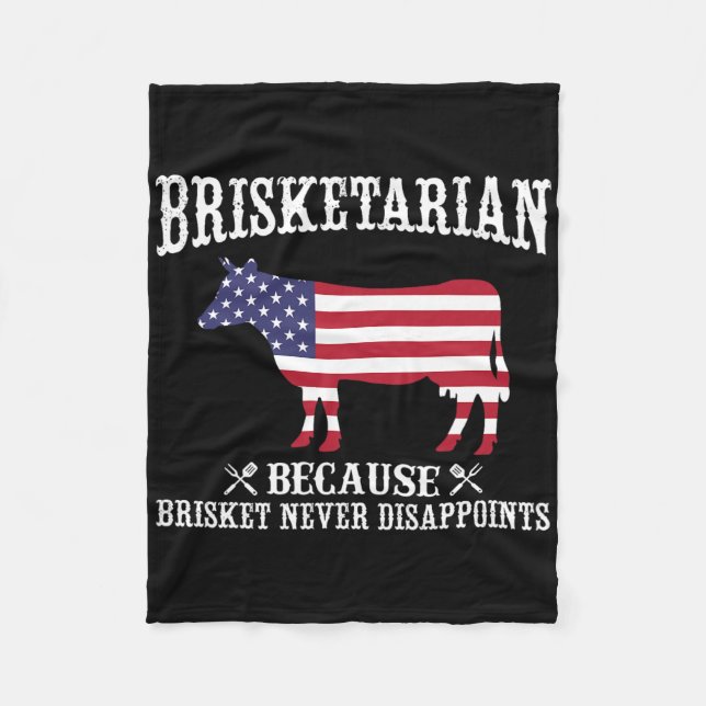 Couverture Polaire Brisketarien Parce Que Brisket Ne Déçoit Jamais -  (Devant)