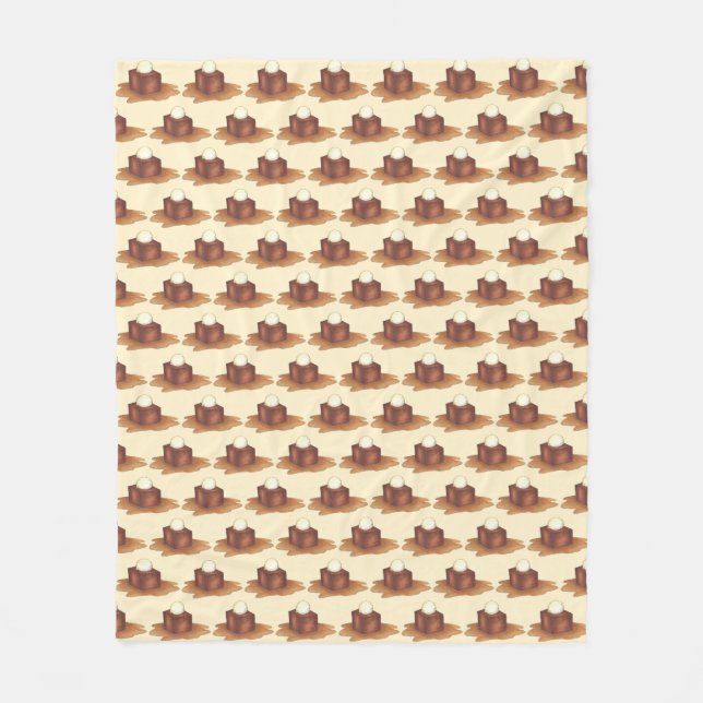 Couverture Polaire British Sticky Toffee Pudding Anglais Dessert (Devant)