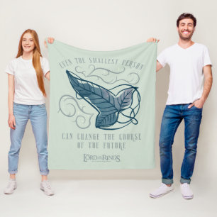 Couverture Polaire Broche elfique de la Communauté citation graphique