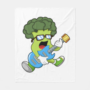 Couverture Polaire Brocoli comme musicien avec guitare