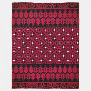 Couverture Polaire Broderie palestinienne Tatreez design imprimé