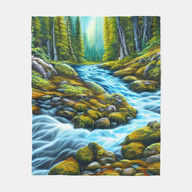 Couverture Polaire Brook à bulles magiques sauvages (Devant)