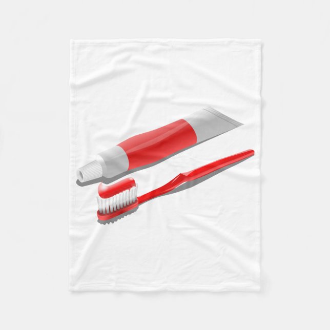 Couverture Polaire Brosse à dents et dentifrice (Devant)