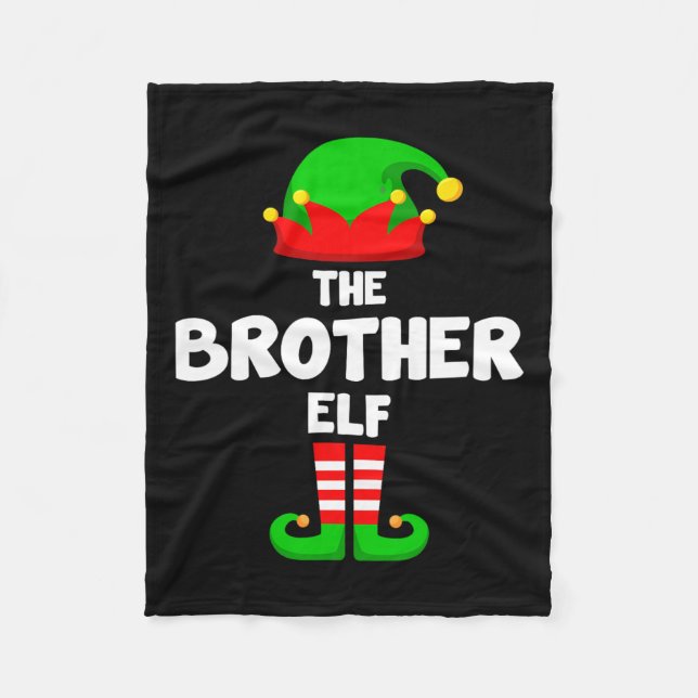Couverture Polaire Brother Elf drôle Noël Correspondant famille Pa (Devant)