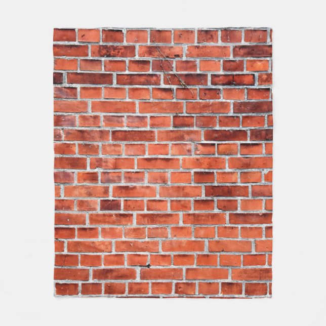 Couverture Polaire Brown brick wall (Devant)